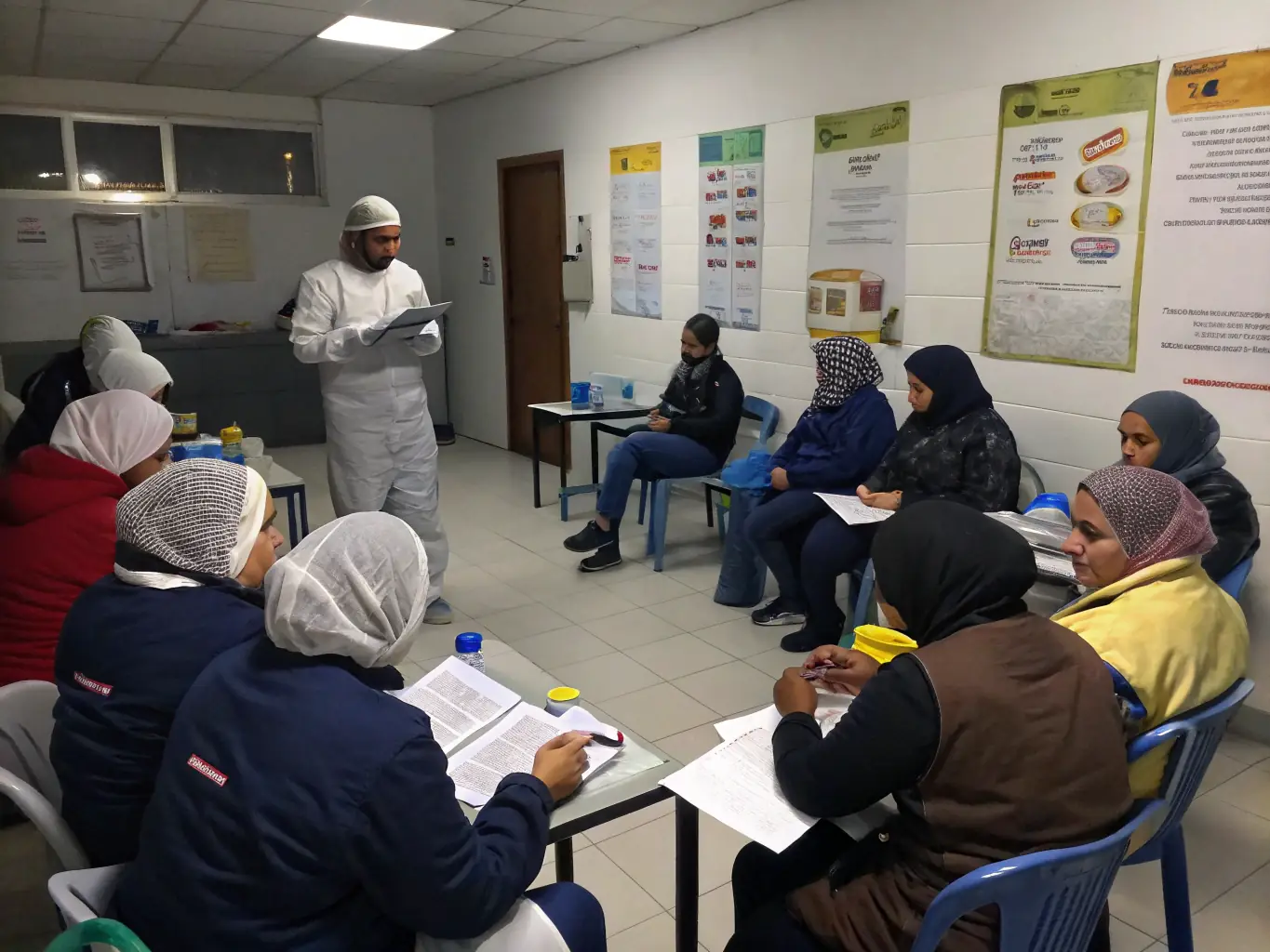 A community workshop where participants learn about food safety practices and regulations, fostering engagement and knowledge sharing.