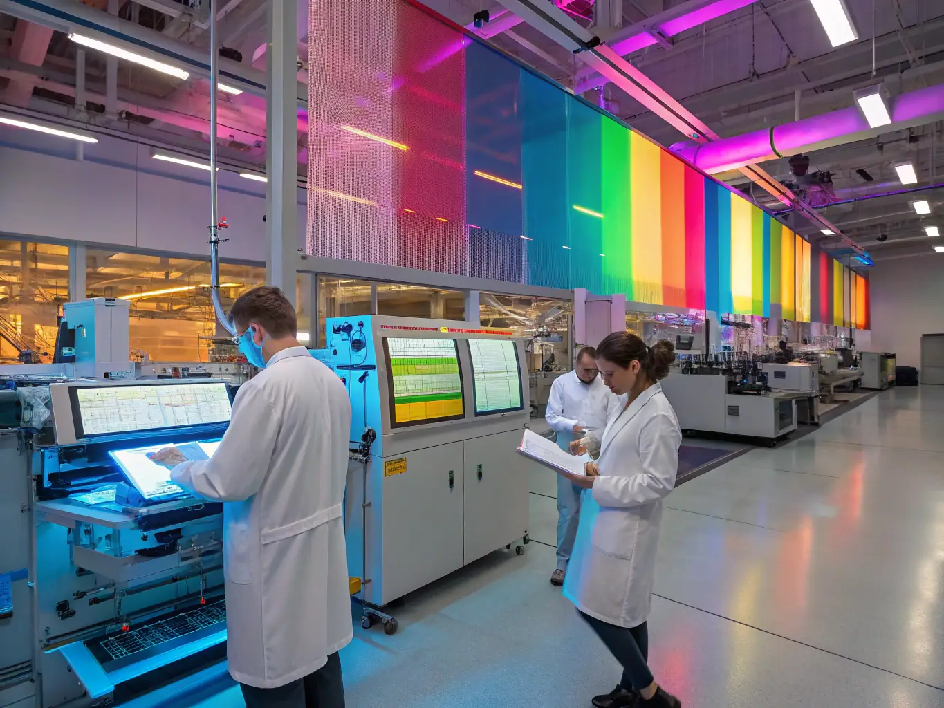 Researchers collaborating on innovative food safety solutions, showcasing the integration of technology and sustainability.